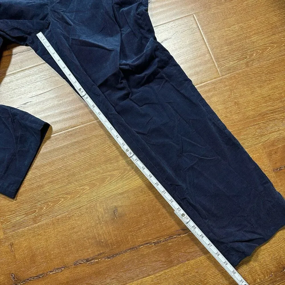 J Crew Kenmare Corduroy Pants Mens 36x30 Blue Trousers Duca Visconti Old Money